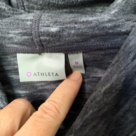 Athleta Space Dye Tranquility Cowl Neck Pullover M - Picture 6 of 11